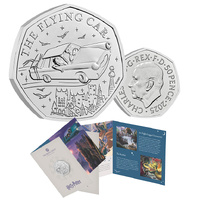 2025 50p Harry Potter - The Flying Car BUNC Coin