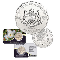 2001 50c Centenary of Federation Tasmania Card Pack