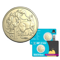 2025 $1 Mob of Roos ANDA Brisbane Money Expo Brisbane Map Privy