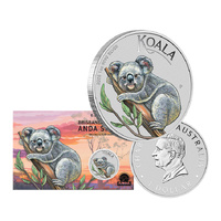 2025 $1 Australian Koala 1oz Coloured Silver Coin ANDA Brisbane Expo