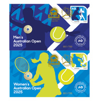2025 Australian Open PNC ANDA Money Expo Brisbane Overprint Set of 2