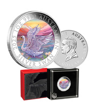 2025 $1 Australian Swan 1oz Coloured Silver Coin