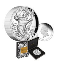 2025 $2 Beth Zaiken Collection The Koala 2oz Silver Ultra High Relief Proof Coin
