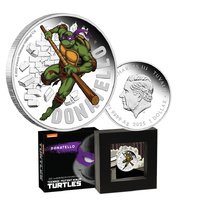 2025 $1 Teenage Ninja Mutant Turtles - Donatello 1oz Coloured Silver Proof