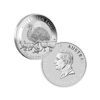 2025 $1 Australin Emu 1oz Silver Bullion Coin