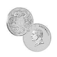 2025 $1 Chinese Myths and Legends Double Phoenix 1oz Silver Bullion Coin