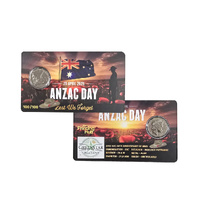2025 50c ANZAC Lest We Forget Card