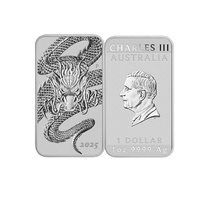 2025 $1 Dragon 1oz Rectangular Silver Bullion Coin