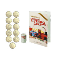 2025 $1 Aust. Women's Weekly Birthday Cake 10 Coin Collection