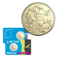 2025 $1 Mob of Roos ANDA Perth Money Expo Perth Map Privy