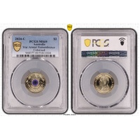2024 $2 War Animals MS69 1616