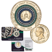 2025 $2 30th Anniversary of the Torres Strait Islander Flag Coloured Coin Pack