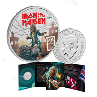 2025 £5 Iron Maiden BUNC Coloured Coin
