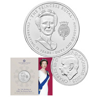 2025 £5 75th Birthday of HRH The Princess Royal UNC Coin