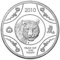 2010 $1 Year of the Tiger Silver Proof
