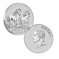 2025 $1 Australian Brumby 1oz Silver Bullion Coin