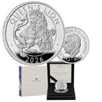 2026 £2 Royal Tudor Beasts - The Queen's Lion Silver Proof