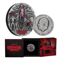 2026 $2 Stranger Things - Villains 2oz Silver Antiqued Coin