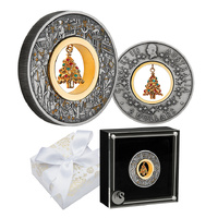 2025 $2 Santa's Workshop 2oz Silver Antiqued Coin