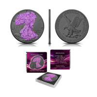 2025 American Silver Eagle 1oz Dark Rose Holo Edition