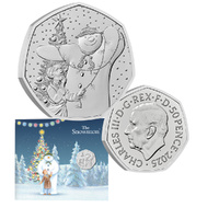2025 50p The Snowman BUNC Coin