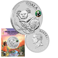2025 $1 Australian Koala 1oz Silver with Panda Privy