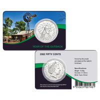 2002 50c Year of the Outback Unc Coin Pack