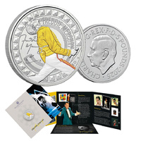 2025 £5 Freddie Mercury Coloured BUNC Coin
