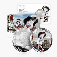 2025 50c Victory in Japan Day 80th Anniversary Silver Plated BU Coin