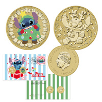 2025 Stitch Christmas 2-Coin Postal Numismatic Cover