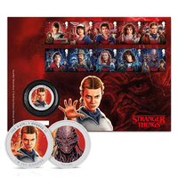 2026 Stranger Things Medallion Cover with Stamps