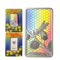 Wings of Wonder - Honey Bee 1oz .999 Fine Silver Hologram Bar