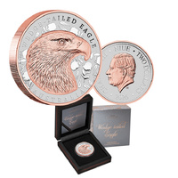 2026 $1 Native Impressions Wedge-Tailed Eagle 1oz Rose Gold Gilded Coin