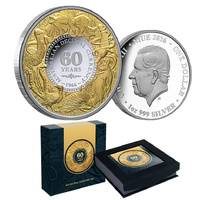 2026 $1 60th Anniversary of Decimal Currency 1oz Gilded Silver Proof Coin