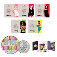 2026 £5 Spice Girls Coloured BUNC Full Set of 5