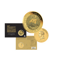 2026 $1 40th Anniversary of the Australian Nugget 1oz Silver Gold Plated Coin