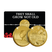 2026 ANZAC Day "They Shall Grow Not Old" 1/1000oz Solid Gold Coin