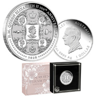 2026 HM Queen Elizabeth 100th Birthday 1oz Silver Proof Coin