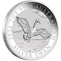 2026 $1 Australian Swan 10th Anniversary1oz Silver Bullion Coin