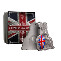 2026 50c Britannia 3D Shaped Silver-Plated Coin
