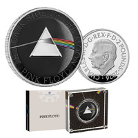 2026 £2 Pink Floyd 1oz Silver Coloured Proof Coin