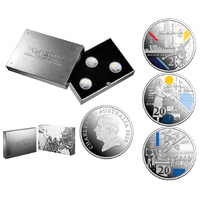 2026 20c Service Amid Strife Silver Proof 3 Coin Set