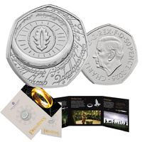 2026 50p Lord of the Rings - The One Ring BUNC Coin