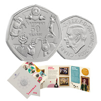 2026 50p 50 Years of Aardman BUNC Coin