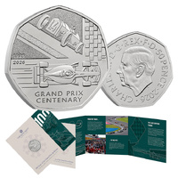 2026 50p 100 Years of the Grand Prix in Britain BUNC Coin
