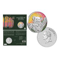 2026 $1 Australian Koala 1oz Coloured Silver Coin ANDA Bris Release
