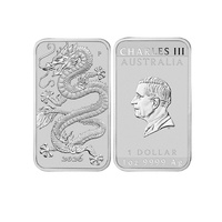 2026 $1 Rectangular Dragon Bullion Coin