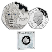 2026 50p Game of Thrones (Ice) Coloured Silver Proof Coin