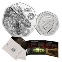 2026 50p Game of Thrones (Fire) BUNC Coin