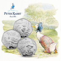 2023 The World of Peter Rabbit 50p Coin Box Set Edition